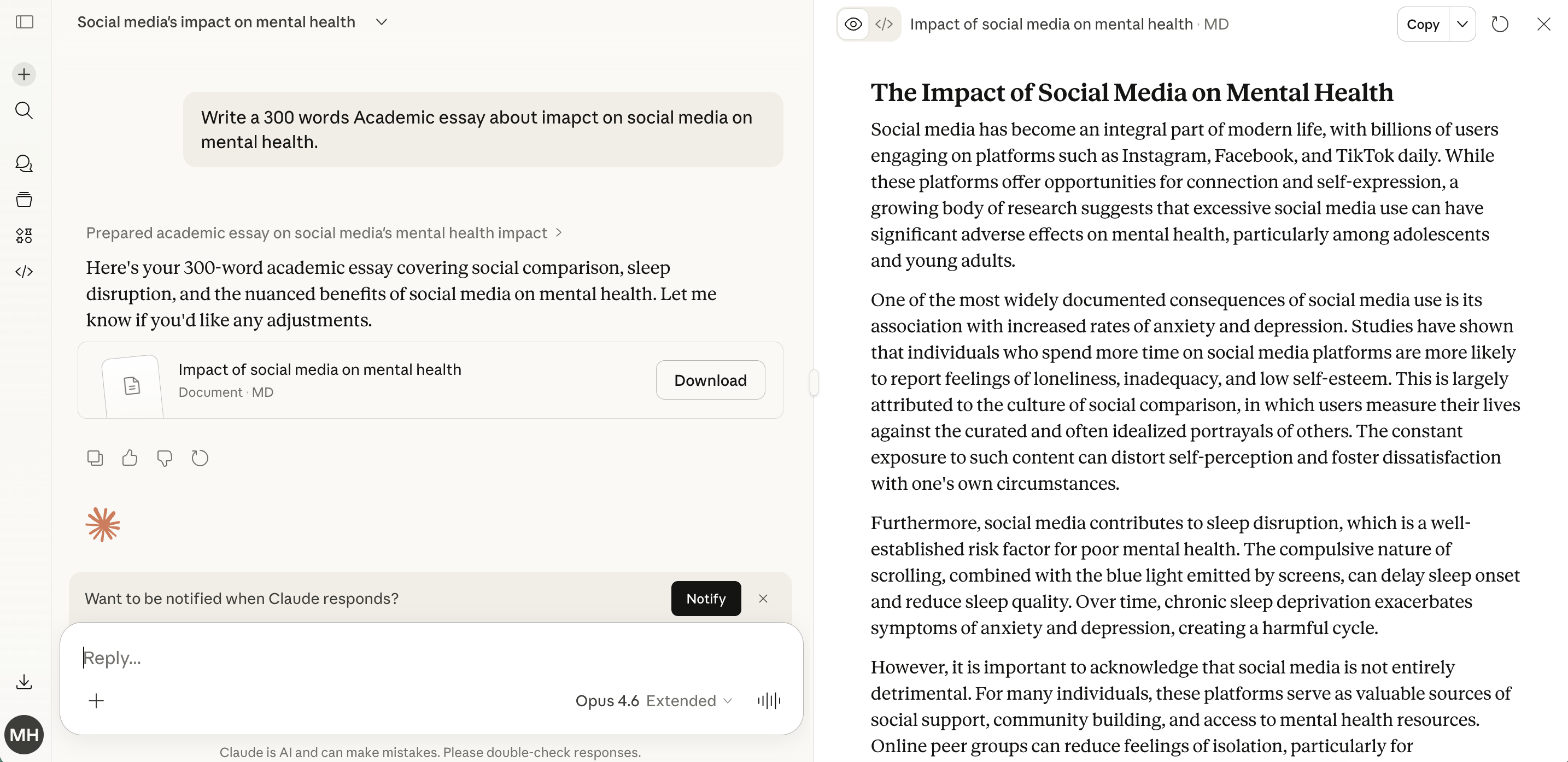 HumanizerPro Review 2026: I Tested It Against GPTZero — Here's What Happened Claude Sonnet essay used to test HumanizerPro AI humanizer
