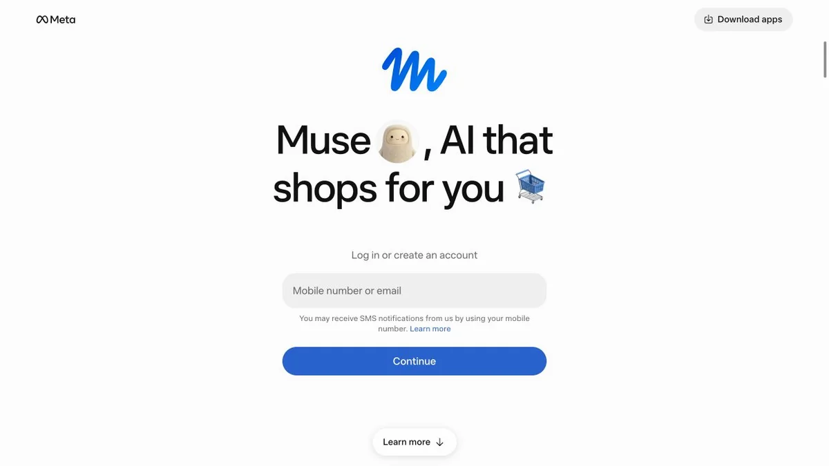 Muse AI Invite Codes: 1 Billion Tokens & Redemption Guide Muse website sign-in screen with mobile number or email field